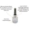 Dynamic Tools 3/8" Drive SAE Hex Head, 3/8" Bit Standard Length, Chrome Socket D006062 - alternate 3
